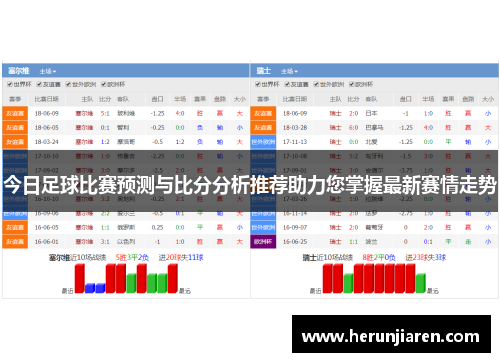 今日足球比赛预测与比分分析推荐助力您掌握最新赛情走势